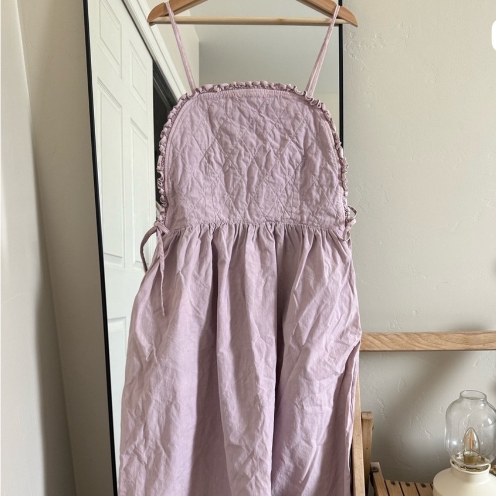 Rudy Jude Purple Potholder Lilac Sleeveless Ruffle Dress NWT medium - Picture 2 of 12